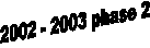 2002 - 2003 phase 2